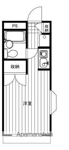 グリーンハイツ西町(ワンルーム/1階)の間取り写真