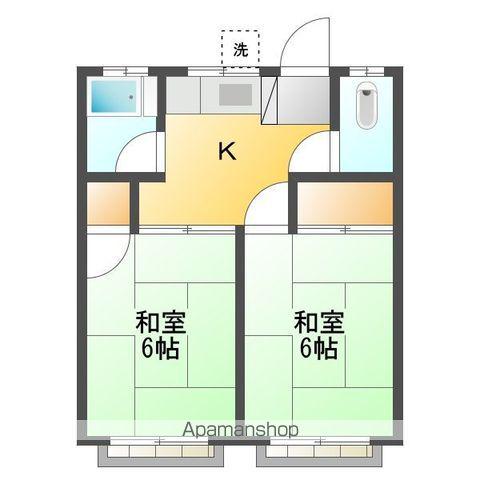 シモンハイツ(2K/2階)の間取り写真