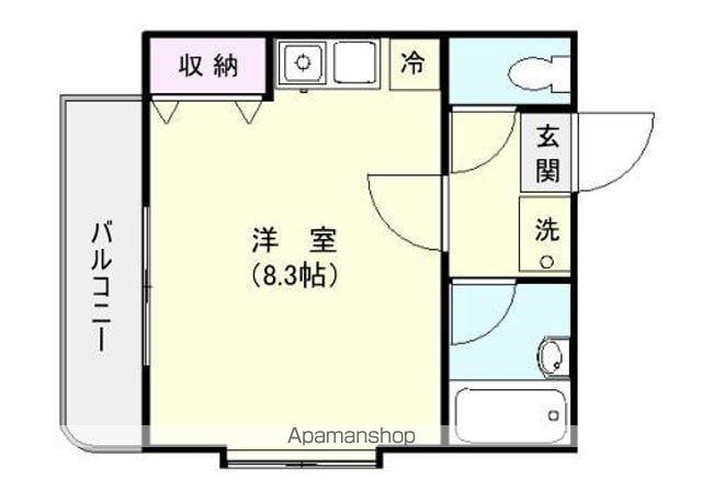 カレッジヒルコート(ワンルーム/1階)の間取り写真