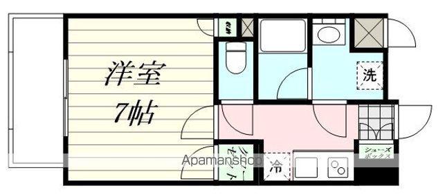 エルスタンザ広瀬通RESIDENCE(1K/2階)の間取り写真