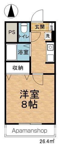 ヴィラ滝沢豊科(1K/2階)の間取り写真