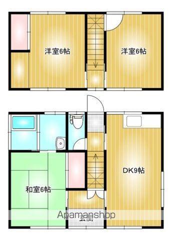 山陽本線 倉敷駅 徒歩35分 2階建 築38年(3DK)の間取り写真