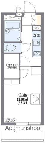 レオパレス高知(1K/2階)の間取り写真