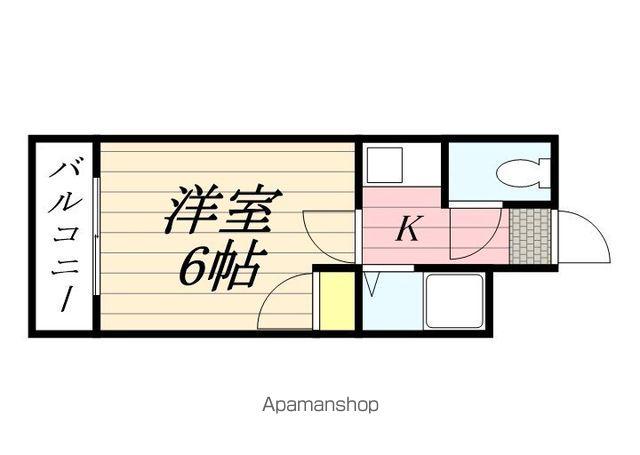 ベリエ井尻(1K/2階)の間取り写真