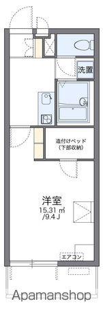 レオパレス太子堂(1K/3階)の間取り写真