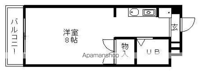 ノーサレンダー(ワンルーム/5階)の間取り写真