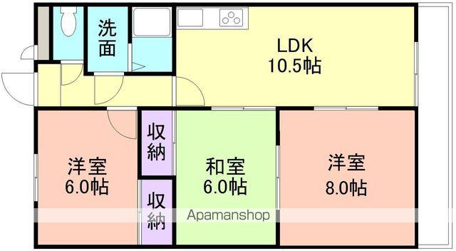 グレイスN(3LDK/1階)の間取り写真