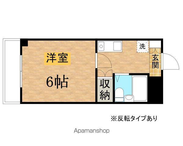 檜の森ハイツ(1K/1階)の間取り写真