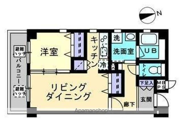 リマーク旅籠町(1LDK/8階)の間取り写真