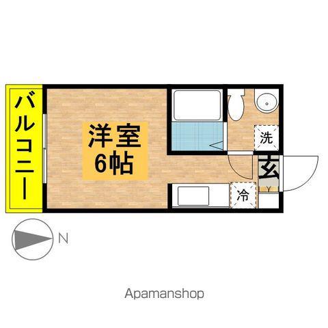 オーバル柏(ワンルーム/1階)の間取り写真