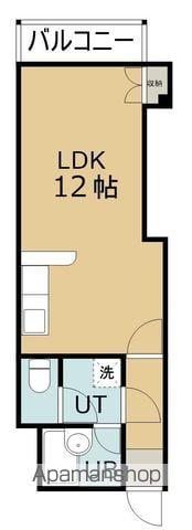 STAY HERE BILL(ワンルーム/4階)の間取り写真