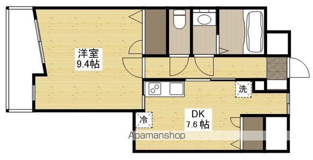 エルミタージュ安芸(1DK/11階)の間取り写真