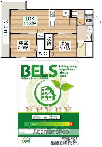 メゾンブリアン川越(2LDK/2階)の間取り写真