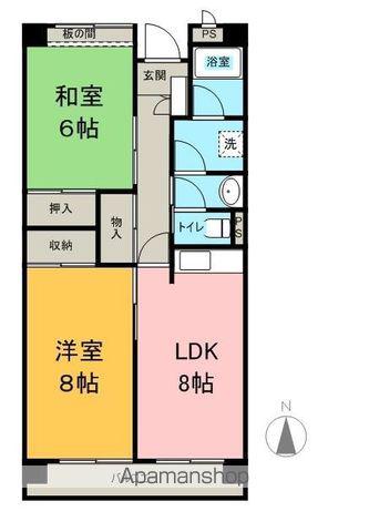 アネックス庄内(2LDK/5階)の間取り写真