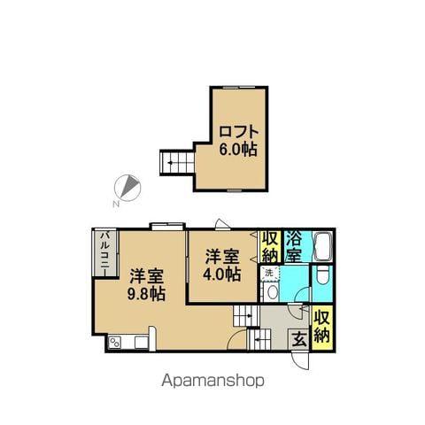 ウェザリア駅南(1LDK/1階)の間取り写真