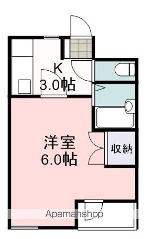 サープラス聖一色(1K/3階)の間取り写真