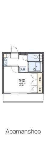 レオパレス舘町(1K/2階)の間取り写真