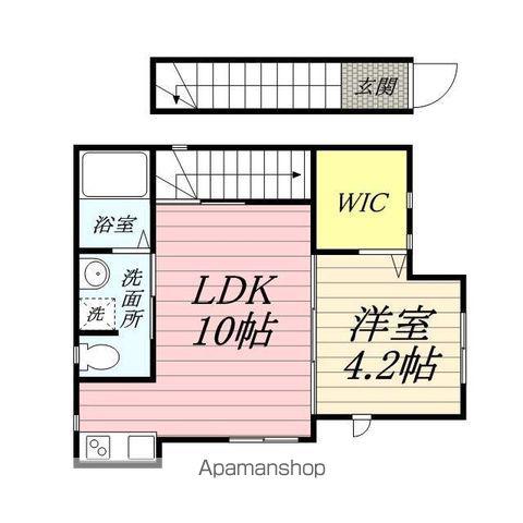 メゾンNⅡ(1LDK/2階)の間取り写真