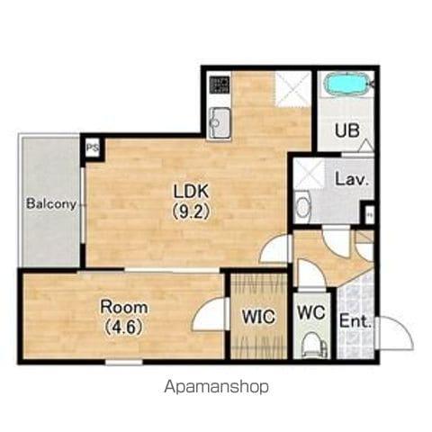 ジーメゾン清須ステラノア(1LDK/2階)の間取り写真