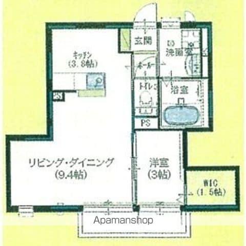 キラテックF12(1K/2階)の間取り写真