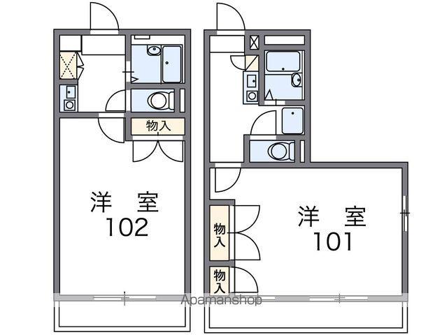 レオパレス榎S・H・Y(1K/2階)の間取り写真