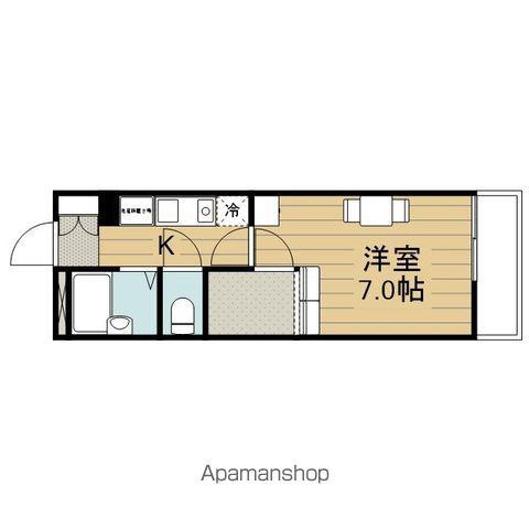 レオパレスLA・CASA2(1K/2階)の間取り写真
