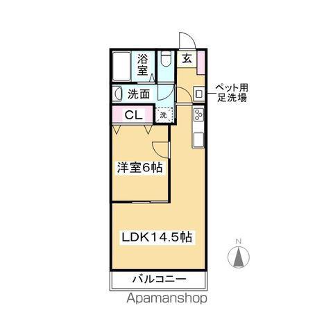 コーポシーズンA(1LDK/3階)の間取り写真