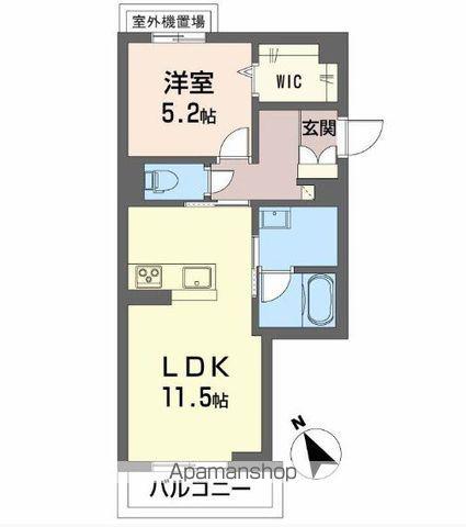 アンビエラ中川(1LDK/2階)の間取り写真