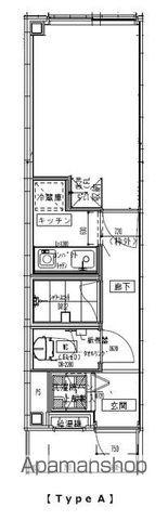 APARTMENT KYODO SETAGAYA 2(1K/3階)の間取り写真