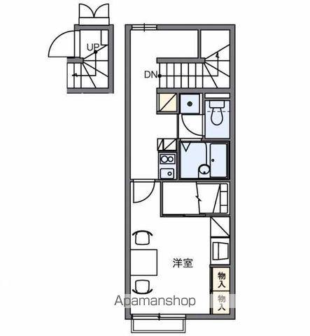 レオパレス馬木(1K/2階)の間取り写真