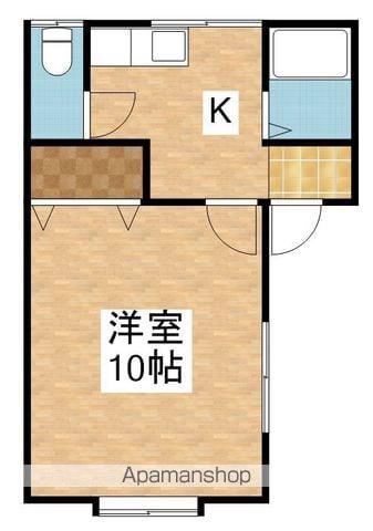 レジデンス中山3(1K/1階)の間取り写真