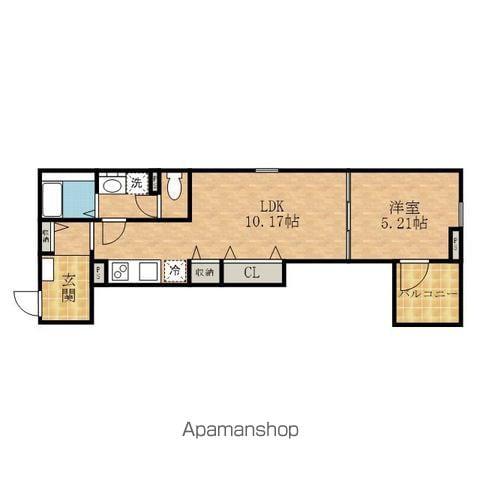 FSTYLE西取石4号館(1LDK/3階)の間取り写真