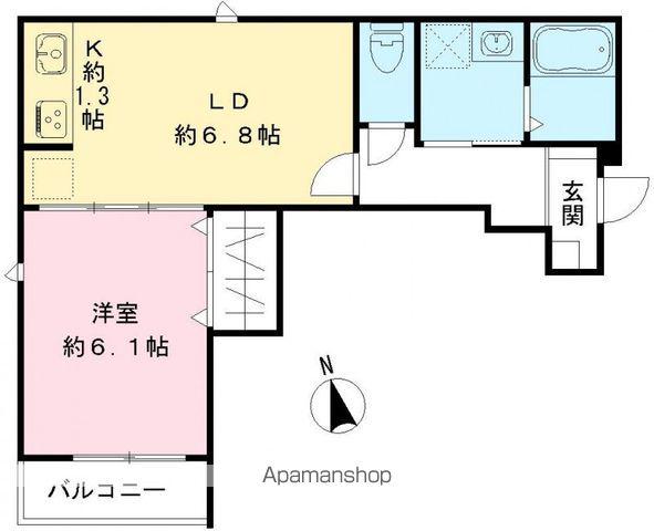 ウィステリア S(1LDK/2階)の間取り写真