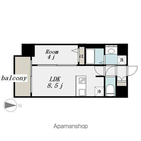 プレサンス上前津エレスタ(1LDK/3階)の間取り写真