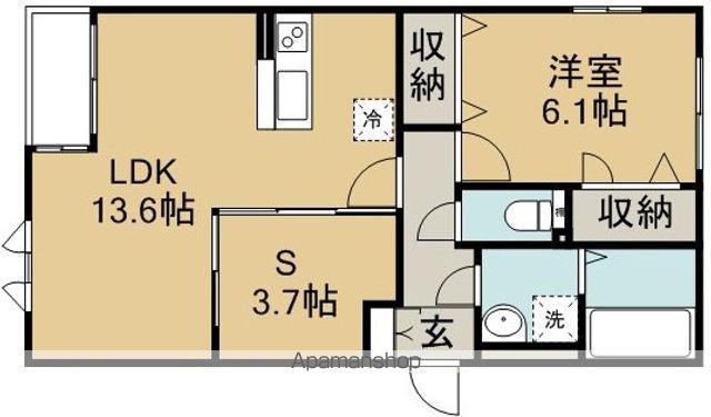 アミュット(1SLDK/2階)の間取り写真