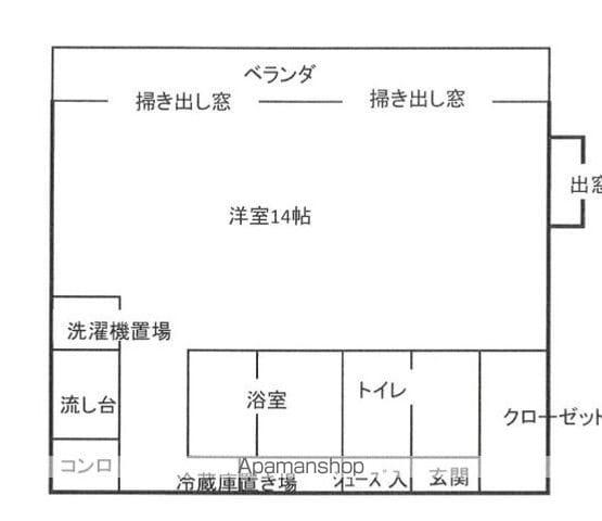 サンクレオアイ(ワンルーム/2階)の間取り写真
