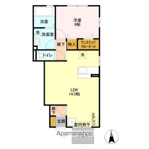 セジュール杏(1LDK/1階)の間取り写真