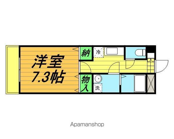 アウローラ(1K/3階)の間取り写真