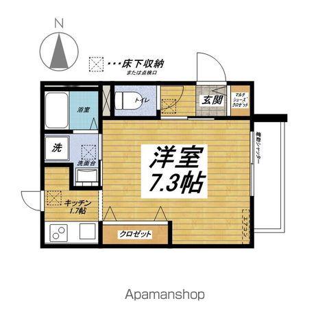 メゾン グルーヴ(1K/1階)の間取り写真
