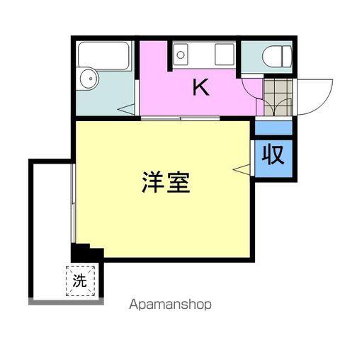 ROSEマンション(1K/2階)の間取り写真