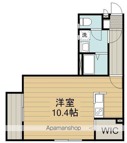 フラッツみゆき(1K/2階)の間取り写真