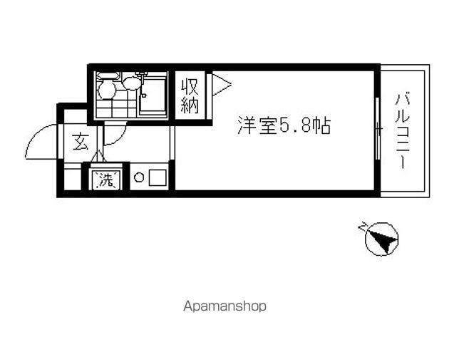 ジョイフル溝の口(ワンルーム/1階)の間取り写真