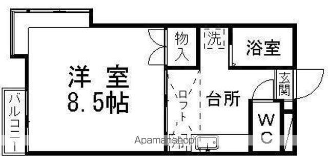 アストロハウス(1K/1階)の間取り写真