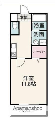 GRANDE STORIA (1K/1階)の間取り写真