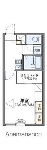 レオパレスフェルド M(1K/1階)の間取り写真