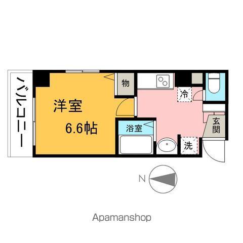 メゾンドロゼ(1K/6階)の間取り写真