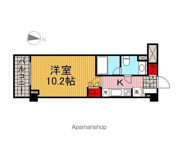 エスティメゾン代沢(1K/1階)の間取り写真