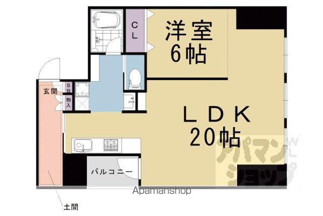A-TERRACE(1LDK/2階)の間取り写真