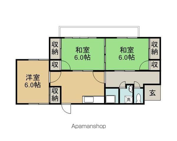 鹿児島本線 玉名駅 徒歩35分 1階建 築31年(3DK)の間取り写真