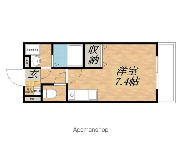 エクセル田中(ワンルーム/1階)の間取り写真